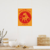 Geboren im Jahr des Ochs - Chinesischer Zodiak Poster (Küche)