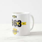 Geboren im Jahre 1963 Kaffeetasse (VorderseiteRechts)