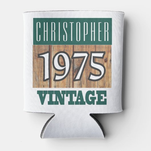 Geboren im Jahre 1975. 1975 Geburtsjahr Can Cooler Dosenkühler (Vorderseite)