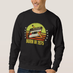 Geboren im Jahre 1975: Retro Vintager Kassettenban Sweatshirt