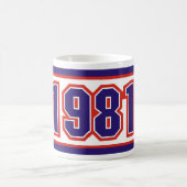 Geboren im Jahre 1981 Kaffeetasse (Mittel)