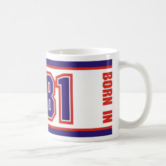 Geboren im Jahre 1981 Kaffeetasse