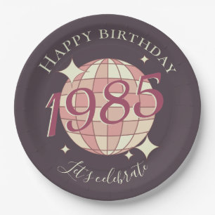 Geboren im Jahre 1985 Party-Dekor aus dem 40. Pappteller