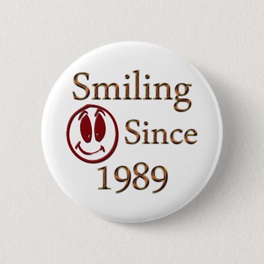 Geboren im Jahre 1989 Button (Vorderseite)