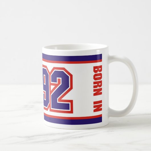 Geboren im Jahre 1992 Kaffeetasse (Rechts)