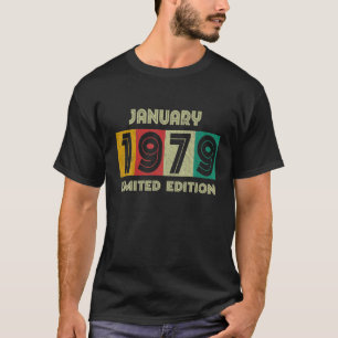 Geboren im Januar 1979 43. Geburtstagsgeschenk 43  T-Shirt