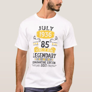 Geboren im Juli 1936 85 Jahre alt Geburtstag Limit T-Shirt