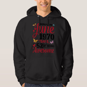 Geboren im Juni 1970 glücklich Geburtstag 52 Jahre Hoodie