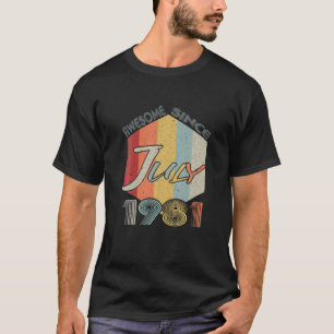 Geboren im Juni 1981 40. Geburtstagsgeschenk Party T-Shirt