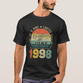 Geboren im Juni 1998 23 Jahre T-Shirt Vintag 23. G