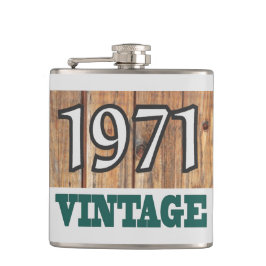 Geboren im Kolben von 1971 Flachmann