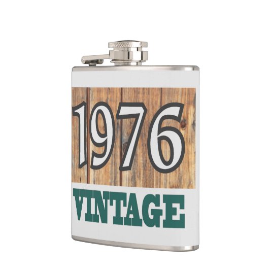 Geboren im Kolben von 1976 Flachmann (Links)