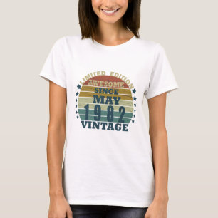 Geboren im Mai 1982 Vintager Geburtstag T-Shirt