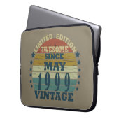 Geboren im Mai 1999 Vintager Geburtstag Laptopschutzhülle (Vorderseite Links)