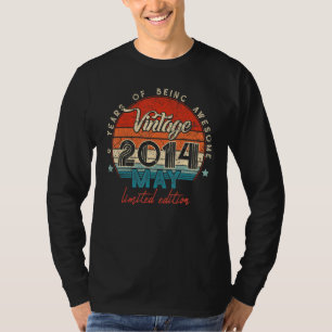 Geboren im Mai 2014 8. Geburtstag 8 Jahre T-Shirt