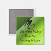 Geboren im Mai Magnet (Vorderseite/Rückseite)