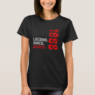 Geboren im März 1988 Vintager Geburtstag seit T-Shirt