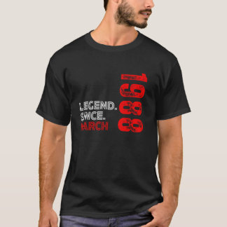 Geboren im März 1988 Vintager Geburtstag seit T-Shirt