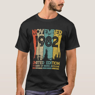Geboren im November 1982 Geburtstag Limited Editio T-Shirt