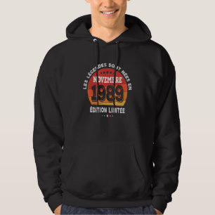 Geboren im November 1989 33. Geburtstag 33 Jahre Hoodie