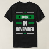 Geboren im November T-Shirt (Design vorne)
