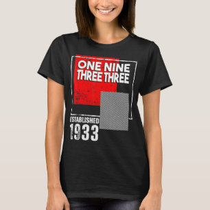 Geboren im oder Vintag 1933 für Männer Frauen T-Shirt