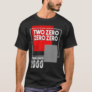 Geboren im oder Vintag 2000 für Männer Frauen T-Shirt