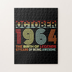 Geboren im Oktober 1964 Puzzle