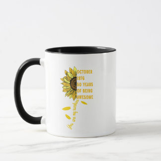 Geboren im Oktober 1966 Sonnenblume 60. Geburtstag Tasse