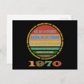 Geboren im Oktober Phantastisch seit 1970 viele Sp Postkarte (Vorne/Hinten)