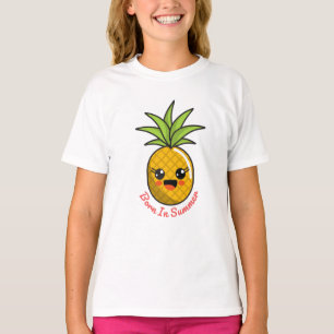 Geboren im Sommer Ananas T-Shirt