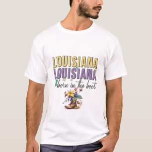 Geboren im T - Shirt Boot Mardi Gras