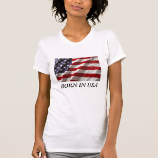 Geboren im USA-Frauen-T-Shirt T-Shirt