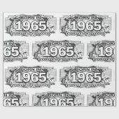 Geboren in 1965, limitierte Auflage, Wrapping Pape Geschenkpapier (Flach)