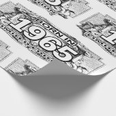 Geboren in 1965, limitierte Auflage, Wrapping Pape Geschenkpapier (Ecke)