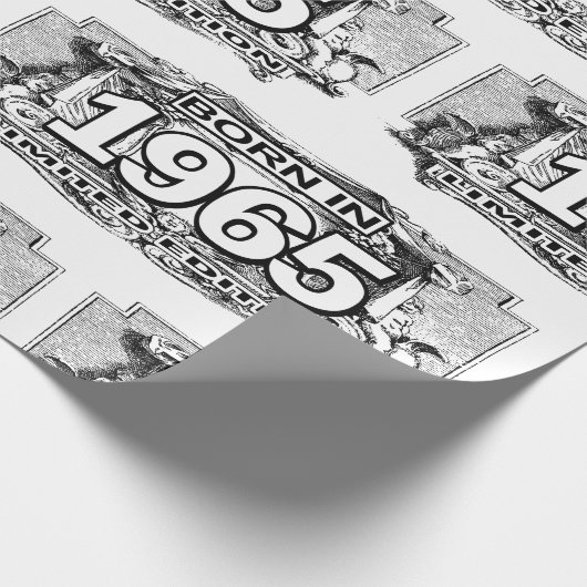 Geboren in 1965, limitierte Auflage, Wrapping Pape Geschenkpapier (Ecke)