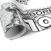 Geboren in 1965, limitierte Auflage, Wrapping Pape Geschenkpapier (Rolleneckpunkt)