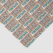 Geboren in 1981 Gewebepapier Seidenpapier (Detail)