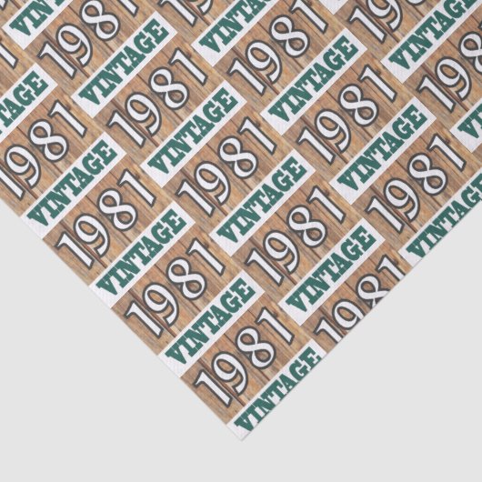 Geboren in 1981 Gewebepapier Seidenpapier (Detail)