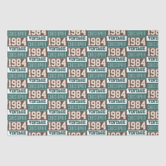 Geboren in 1984 Gewebepapier Seidenpapier (Vorderseite)