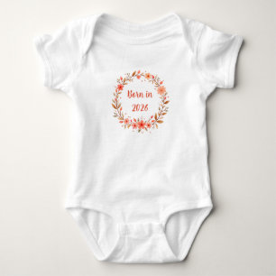 Geboren in 20xx (Bearbeitbares Jahr) Baby Strampler