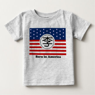 Geboren in America Baby Shirt - Chinesischer Name