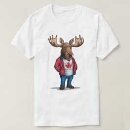 Geboren in Canada Moose Patriotic T-Shirt