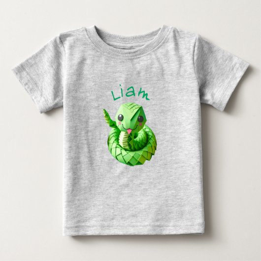 Geboren in chinesischem Neujahr der Schlangenbezei Baby T-shirt (Vorderseite)