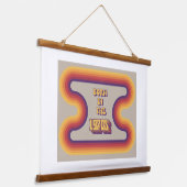 Geboren in den 1970er Jahren, Millennials, Gen X,  Wandteppich Mit Holzrahmen (Gewinkelt)