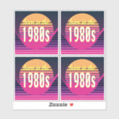 Geboren in den 1980er Jahren, Millennials, Gen X, Aufkleber (Blatt)