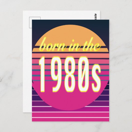 Geboren in den 1980er Jahren, Millennials, Gen X, Postkarte (Vorne/Hinten)