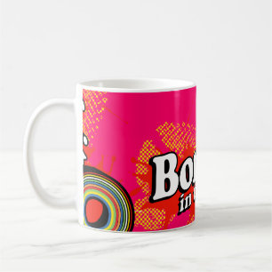 "Geboren in den 80er Jahren" magenta rosa Logo Ret Kaffeetasse