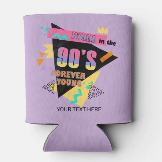 Geboren in den 90er Jahren Forever Young Retro far Dosenkühler (Rückseite)