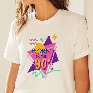 "Geboren in den 90er Jahren" Retro farbenfroh Vint T-Shirt